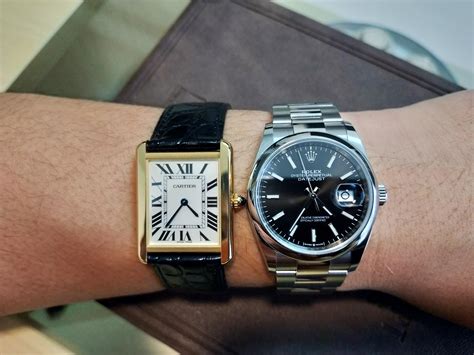 rolex cartier for sale|rolex tank.